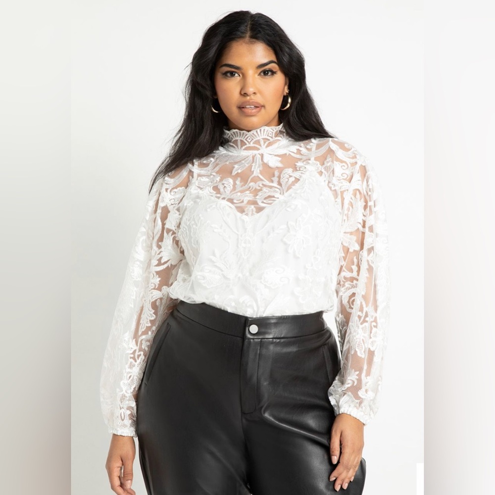 Eloquii lace top